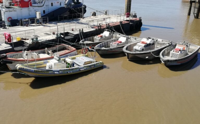 Vedettes de lamanage dans le port de Nantes - Saint-Nazaire